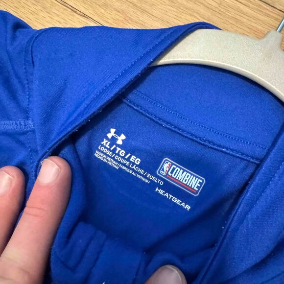 Under Armour NBA Combine Los Angeles Clippers Basketball Polo Heat Gear - Picture 4 of 7